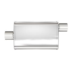 Muffler, XL 3 Chamber, 2.00 in. Inlet/2.00 in. Outlet, Stainless Steel, Natural, Each