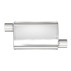 Muffler, XL 3 Chamber, 3.00 in. Inlet/3.00 in. Outlet, Stainless Steel, Natural, Each