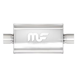 Muffler, Race Series, 4.00 in. Inlet/4.00 in. Outlet, Stainless Steel, Natural, Each