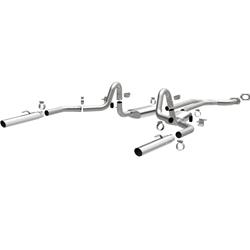 Exhaust System, Cat-back, Single In/Dual Out, 409 Stainless Steel, Split Rear Exit, Chevy, 305, Automatic, Kit