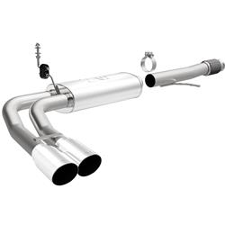 Exhaust System, Cat-back, Stainless Steel, Natural, Split Side Exit, Chevy, GMC, 5.3L, Kit