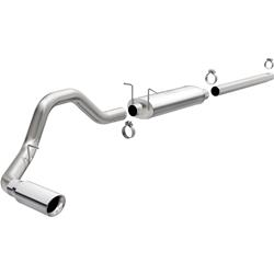 Exhaust System, Cat-Back, Stainless Steel, Polished Stainless Tip, Ford, Pickup, 4.6, 5.4L, Kit