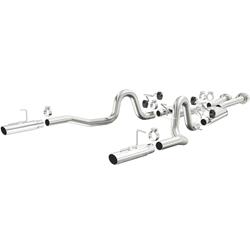 Exhaust System, Cat-Back, 409 Stainless Steel, Polished Tips, Ford, 5.0L, Kit