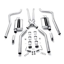 Exhaust System, Crossmember-Back, 409 Stainless Steel, Dodge, Plymouth, Kit