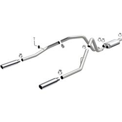 Exhaust System, Cat-Back, Stainless Steel, Polished Stainless Tips, Dodge, Pickup, 5.7L, Kit