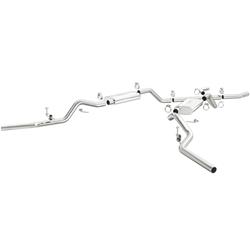 Exhaust System, Crossmember-Back, Stainless Steel, Tru-X, Chevy, GMC, Pickup, RWD, Small Block, Kit