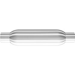 Muffler, Glasspack, Steel, Aluminized, 1.75 in. Inlet/1.75 in. Outlet, 16 in. Length, Each