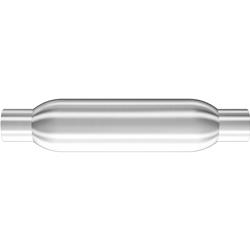 Muffler, Glasspack, Steel, Aluminized, 2.25 in. Inlet/2.25 in. Outlet, 16 in. Length, Each