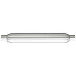 Muffler, Glasspack, Steel, Aluminized, 2.00 in. Inlet/2.00 in. Outlet, 22 in. Length, Each