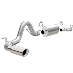 Exhaust System, Single. Passenger Side Exit, Cat-Back, Stainless Steel, Toyota, 3.5L, Kit