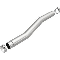 Muffler Eliminator Pipe, D-Fit Muffler Delete Pipe, 409 Stainless, Slip Fit, Clamps, Chevrolet, GMC, 6.2L, Models with Single Exhaust, Kit