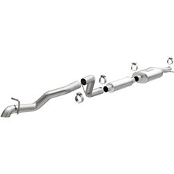 Exhaust System, Overland Series, Cat-Back, Stainless Steel, Passenger Side Exit, 2.5 in. Diameter, Jeep, Wrangler, 3.6L, Kit