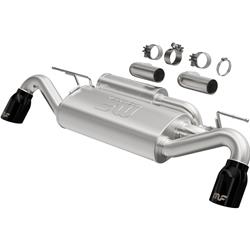 Exhaust System, Axle Back, Ford, Black Chrome Tips, Kit