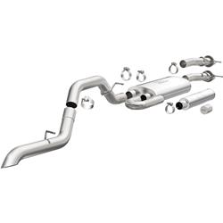 Exhaust System, Overland Series, Cat-Back, Stainless Steel, Passenger Side Exit, 3 in. Diameter, Chevy, GMC, Kit