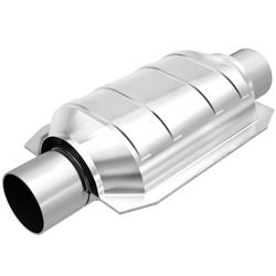 Catalytic Converter, Stainless Steel, 2.25 in. Inlet, 2.25 in. Outlet, 13.0 in. Length, Universal, Each