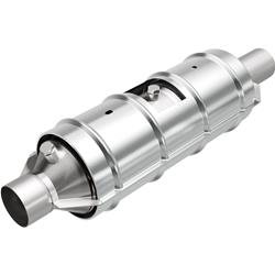 Catalytic Converter, California Grade, Direct-Fit, Stainless Steel Case, 28.000 in. Overall Length, Ford, Each