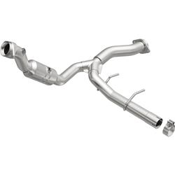 Catalytic Converter, Direct-Fit, 3 in. Inlet, 3 in. Outlet, Stainless Steel, Ceramic Honeycomb, Ford, Each