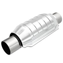 Catalytic Converter, Stainless Steel, Universal, 2 1/4 in. Inlet/Outlet, 13 in. Length, Each