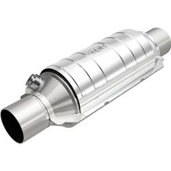 Catalytic Converters, Universal, 3-way, Stainless Steel Case, 2.250 in. Slip Fit Inlet/Outlet, 13.000 in. Overall Length, Each