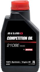 Engine Oil, NISMO Competition 2108E, Synthetic, 0W30, 1 Liter, Each