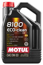 Engine Oil, 100% Synthetic High Performance Engine Oil, 8100 ECO-CLEAN 0W30 4X5L