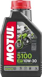 Engine Oil, 5100 4T Motorcycle, Semi-Synthetic, 10W30, 1 Liter, Each