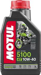 Engine Oil, 5100 4T Motorcycle, Semi-Synthetic, 10W40, 1 Liter, Each