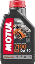 Engine Oil, 7100 4T Motorcycle Oil, 10W30, Synthetic, 1 liter, Each