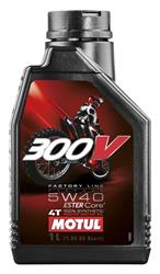 Engine Oil, RACING ENGINE OIL (ESTER CORE), 300V FL OFF ROAD 5W40 12X1L