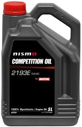 Engine Oil, Nissan Nismo Line - 100% Synthetic, NISMO COMPETITION OIL 2193E 5W40 4X5L, Case of 4