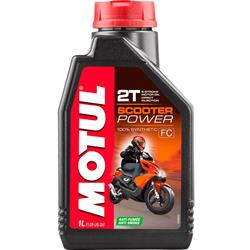 Two Cycle Oil, Scooter Power 2T, Synthetic, 1 Liter, Set of 12