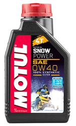 SNOWMOBILE ENGINE OIL, SNOWPOWER 4T 0W40 12x1L, Case of 12