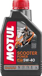 Engine Oil, 4T Scooter Power, Synthetic, 5W40, 1 Liter, Each