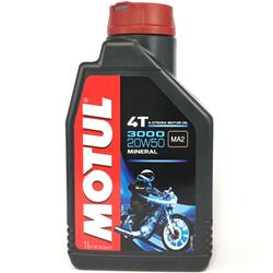 Engine Oil, 3000 4T Motorcycle, Mineral, 20W50, 1 Liter, Set of 12