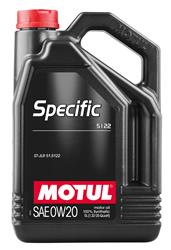 Engine Oil, Specific, Synthetic, 0W20, 5 Liters, Set of 4