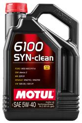 Engine Oil, 6100 SYN-CLEAN 5W40 - 5L - Technosynthese Oil