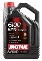 Engine Oil, Technosynthese® Engine Oil, 6100 SYN-CLEAN 5W40 4X5L, Case of 4