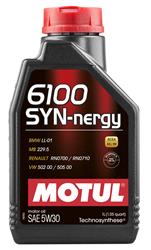 Engine Oil, 6100 Syn-Nergy, Semi-Synthetic, 5W30, 1 Liter, Each