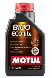 Engine Oil, 8100 Eco-Lite, Synthetic, 0W20, 1 Liter, Each