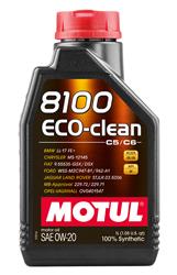 Engine Oil, 8100 Eco-Clean, 0W20, Synthetic, 1 liter, Each