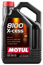 Engine Oil, 8100 X-Cess Oil, 5W30, Synthetic, 5 liter, Each