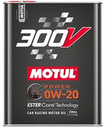 Engine Oil, 300V Synthetic Power/Power Racing Oil, 0W20, Synthetic, 2 liters, Each