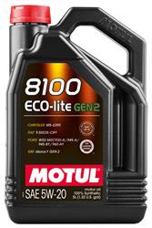 Engine Oil, 8100 Eco-Lite, Synthetic, 5W20, 5 Liter, Each