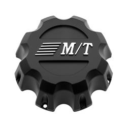 Center Cap, Closed, Bolt-on, Plastic, Matte Black, Mickey Thompson Logo, 5.300 in. Diameter, Each