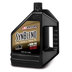 Engine Oil, Maxum4 Blend, Powersports, Semi-Synthetic, 10W40, One Gallon, 4-Cycle, Each