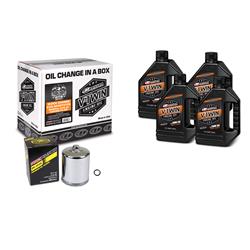 Motor Oil Change Kit, V-Twin Oil Quick Change, Canister Style Oil Filter, Chrome Plated, 4 qts. 20W50 Motor Oil, Harley-Davidson®, Kit