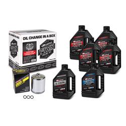 Motor Oil Change Kit, V-Twin Oil Full Change, Canister Style Oil Filter, Chrome Plated, 6 qts. Synthetic 20W50 Motor Oil, Harley-Davidson®, Kit