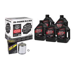 Motor Oil Change Kit, V-Twin Oil Quick Change, Canister Style Oil Filter, Chrome Plated, 5 qts. Synthetic 20W50 Motor Oil, Harley-Davidson®, Kit