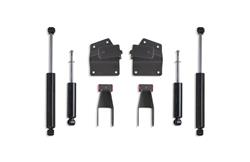 Suspension Lowering Kit, Hanger and Shackle Lowering Kits, Front Shocks, Rear Shocks, 4 in. Rear, Chevy, GMC, Kit