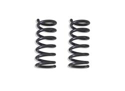 Lowering Springs, Front, Gray Powdercoated, 1 in. Drop, Chevy, GMC, V6, Pair